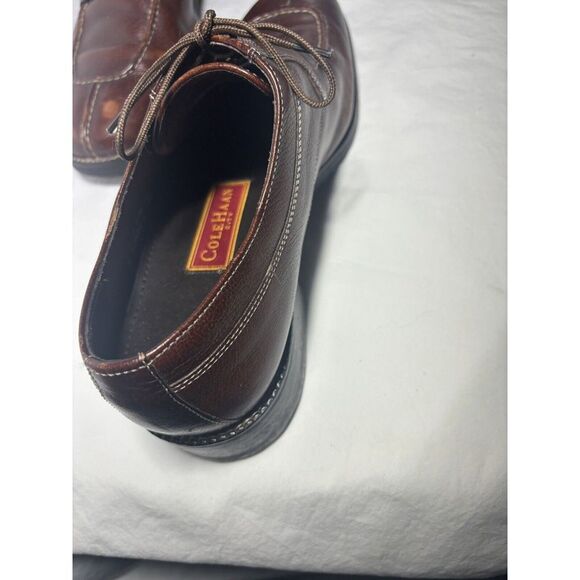 Cole Haan Shoes Mens 10 M Brown Apron Split‎  Moc Toe Brogue GUC S11 - Picture 5 of 6